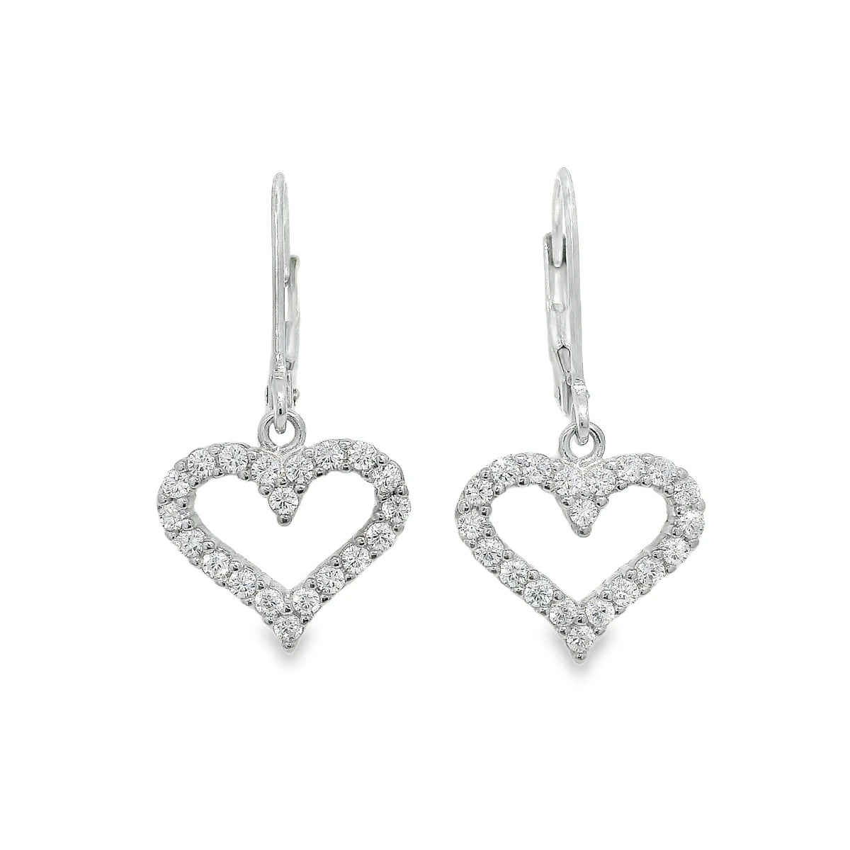 Elegant Heart-Shaped Earrings - Silvenca