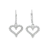 Elegant Heart-Shaped Earrings - Silvenca