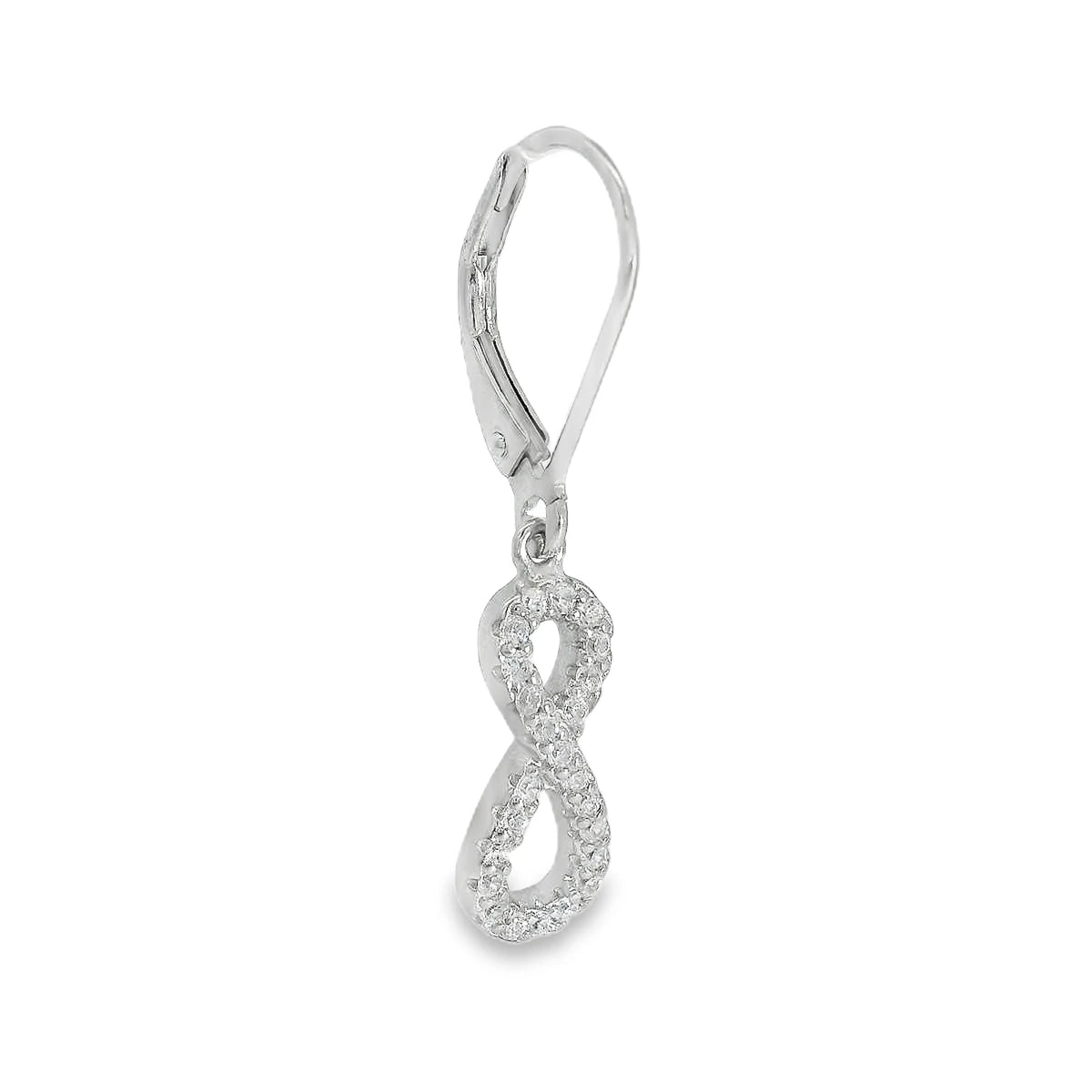 Elegant Infinity Hoop Earrings - Silvenca