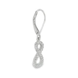Elegant Infinity Hoop Earrings - Silvenca