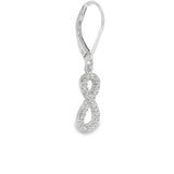 Elegant Infinity Hoop Earrings - Silvenca