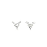 Elegant Silver Deer Earrings - Silvenca