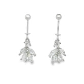 Elegant Silver Drop Earrings - Silvenca