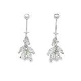 Elegant Silver Drop Earrings - Silvenca