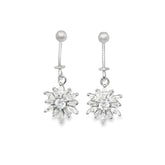 Elegant Silver Drop Earrings - Silvenca