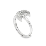 Elegant Silver Ring with Sparkling Details - Silvenca