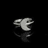 Elegant Silver Ring with Sparkling Details - Silvenca