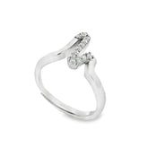 Elegant Silver Ring with Unique Design - Silvenca