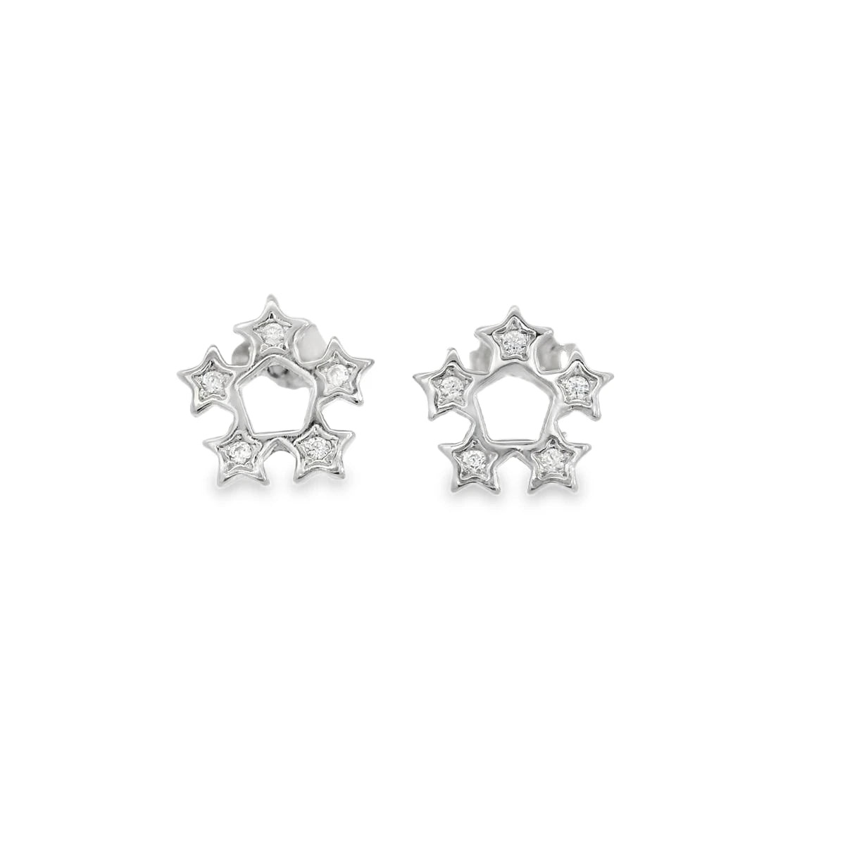 Elegant Star-Shaped Earrings - Silvenca