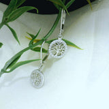 Elegant Tree of Life Hoop Earrings - Silvenca