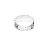Engraving silver toe rings - Silvenca