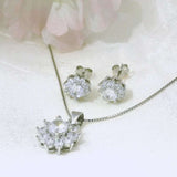 Elegant Silver Jewelry Set - Silvenca