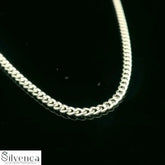 LUCKY CHOICE 92.5 Sterling Silver Curb Chain For Men & Boys - Silvenca