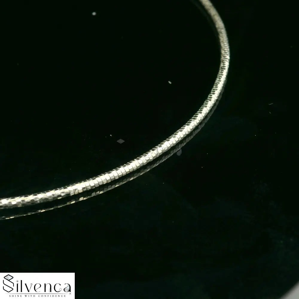 Majestic Serpent 925 Sterling Silver Snake Chain with Lobster for Men - Silvenca