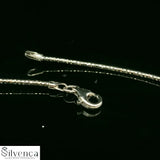 Majestic Serpent 925 Sterling Silver Snake Chain with Lobster for Men - Silvenca