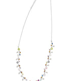 Stone Flower Frontal Necklace set - Silvenca