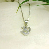 Silver Om Pendant For Women & Mens - Silvenca