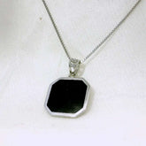 Elegant Black Pendant - Silvenca