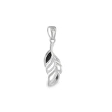 Elegant Silver Leaf Pendant - Silvenca