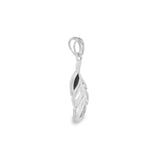 Elegant Silver Leaf Pendant - Silvenca
