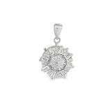 Elegant Silver Pendant with Sparkling Details - Silvenca