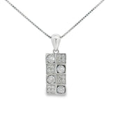 Elegant Silver Pendant with Sparkling Details - Silvenca