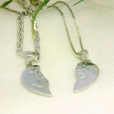 Elegant Silver Heart Pendant - Silvenca