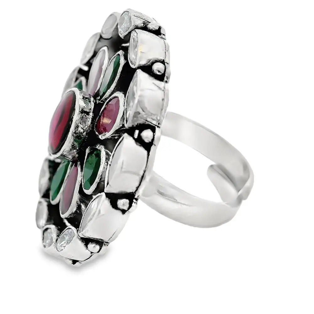 Pure Silver 925 Traditional Ring for Women - Silvenca