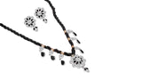 Rajasthani handmade BEADED PURE SILVER NECKLACE - Silvenca
