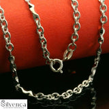 Silver Mens Round Chain - Silvenca