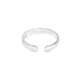 Sleek design silver toe rings - Silvenca