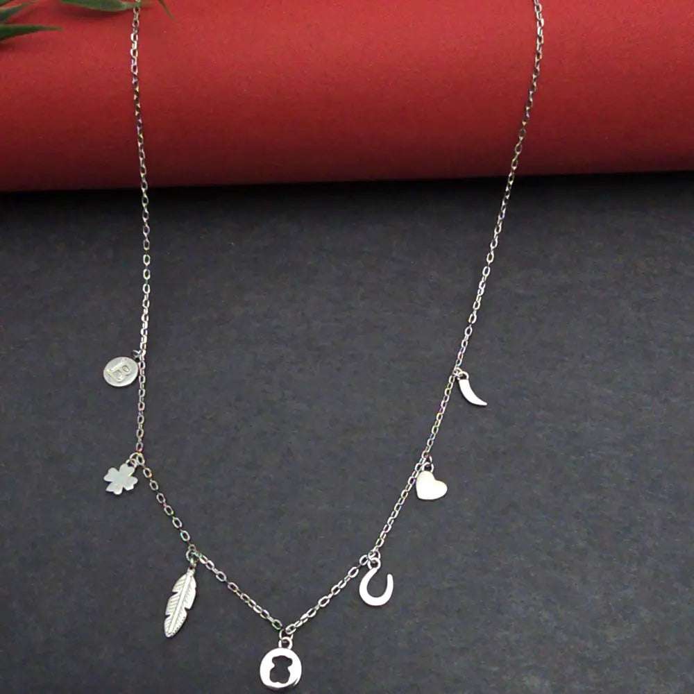 Sterling Silver Studded Jewellery Set - Silvenca