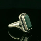 Stunning Green Gemstone Ring - Silvenca