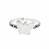 Stunning butterfly silver toe rings - Silvenca