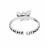 Stunning butterfly silver toe rings - Silvenca