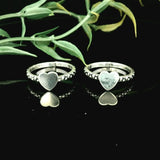 Stunning heart-shaped silver toe rings - Silvenca