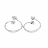 Stunning heart-shaped toe rings - Silvenca