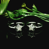 Star-shaped toe rings - Silvenca
