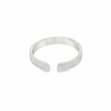 Unique pattern silver toe rings - Silvenca