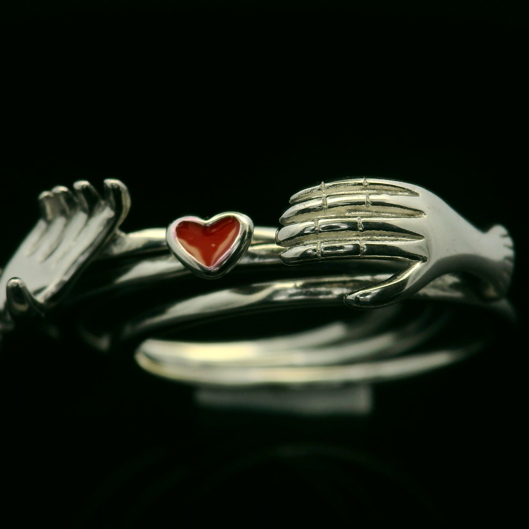 Unique silver promise ring - Silvenca