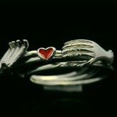 Unique silver promise ring - Silvenca