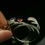 Unique silver promise ring - Silvenca