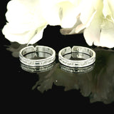 Versatile silver toe rings - Silvenca