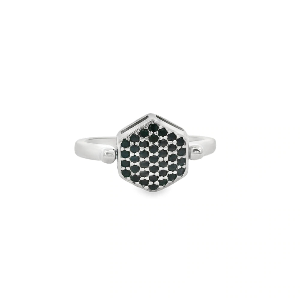 Elegant Diamond-Studded two in one Ring - Silvenca