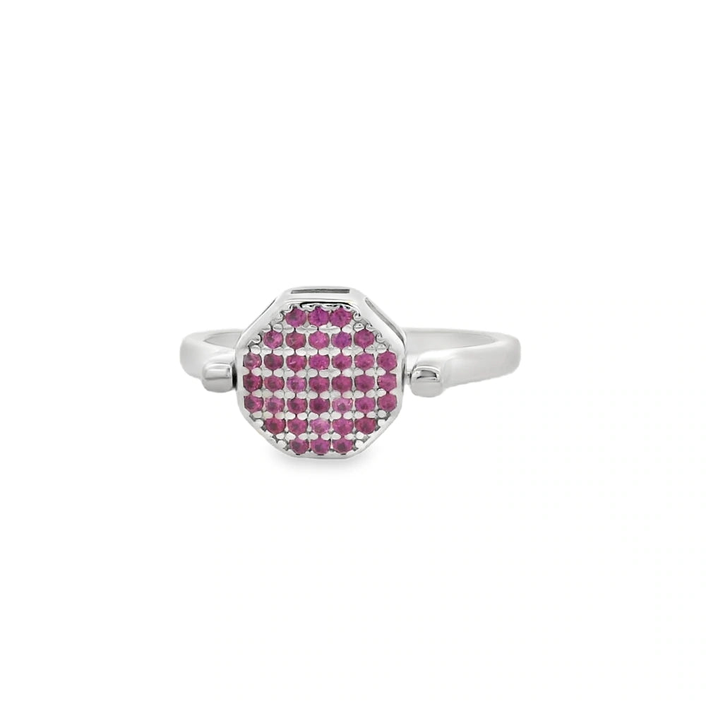 Elegant Diamond-Studded two in one Ring - Silvenca