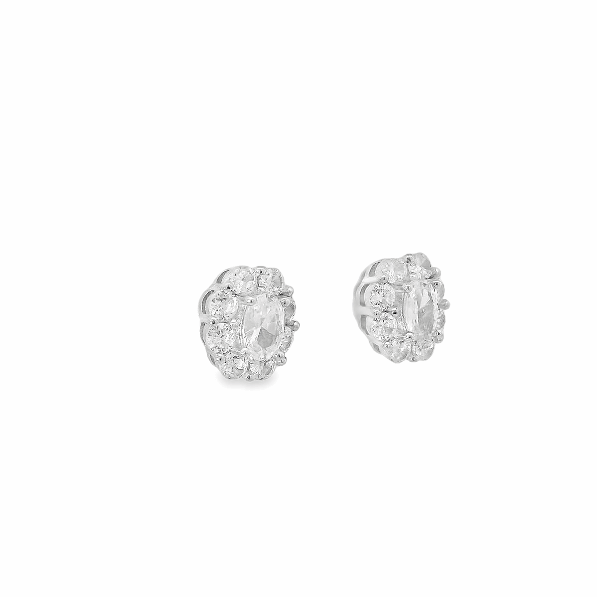 Elegant Diamond Stud Earrings - Silvenca