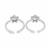 Star-shaped toe rings - Silvenca