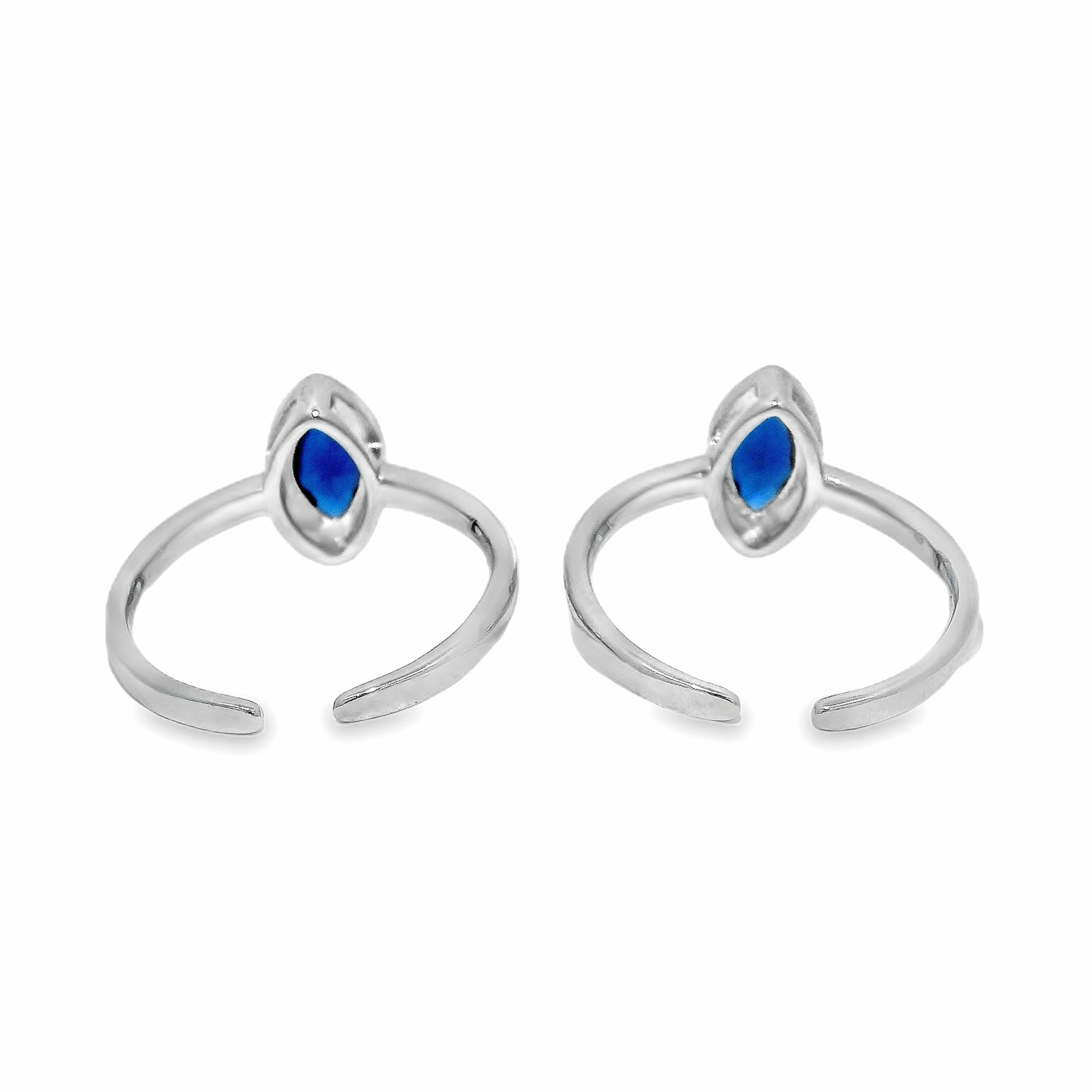 Chic silver toe rings - Silvenca