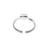 Stunning heart-shaped silver toe rings