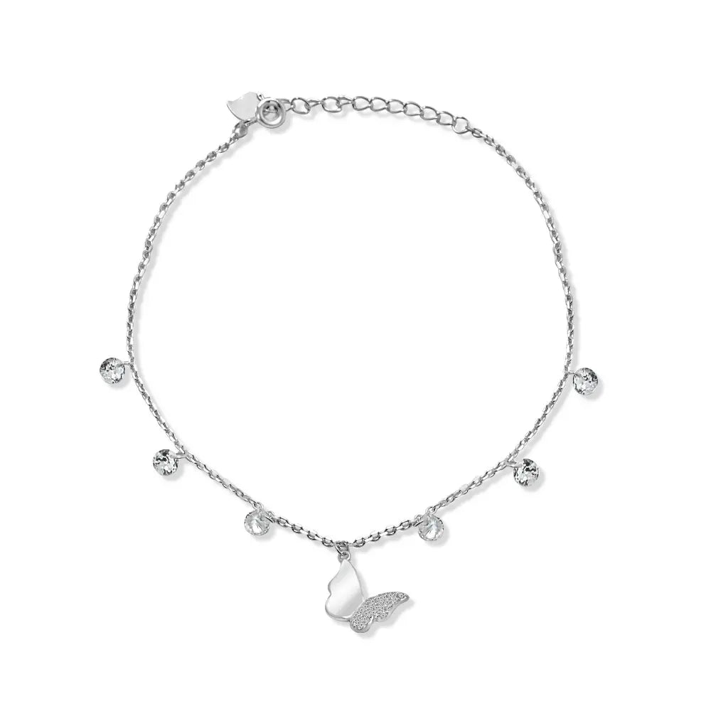 Charming butterfly Pendant Bracelet - Silvenca